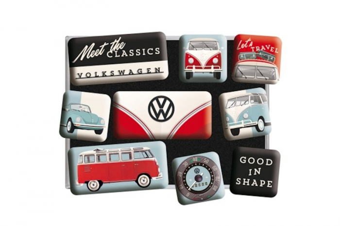 9x Magnet "Volkswagen Käfer & Bulli"